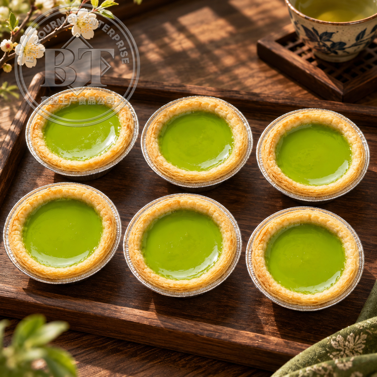 Pandan Egg Tart