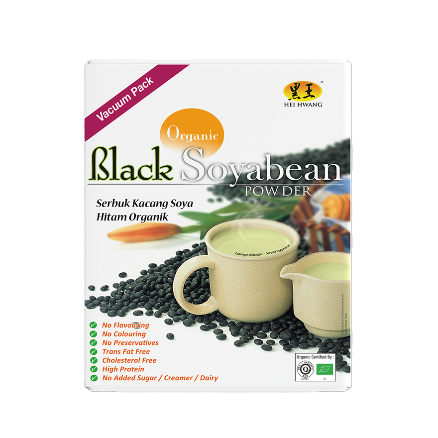 Hei Hwang Pure Organic Black Soya Powder 400g - Image 2